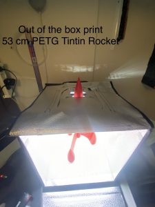 TinTin Moon Rocket 3D Printed with DiamondBack 0.4 Nozzle